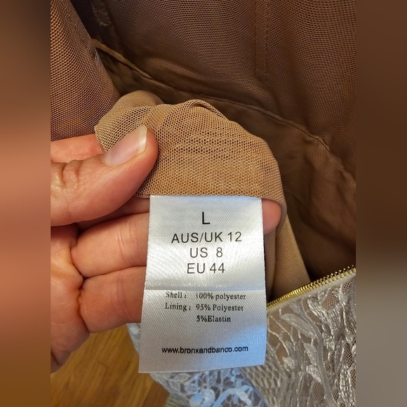 NWT Bronx and Banco Tiffany Blanc Dress in White Size 8 - Picture 13 of 16